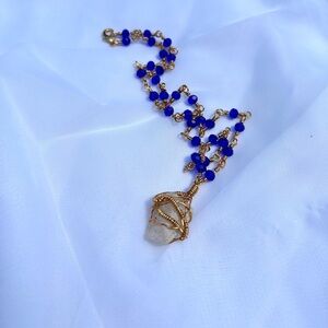 Handmade Clear Quartz Crystal Necklace